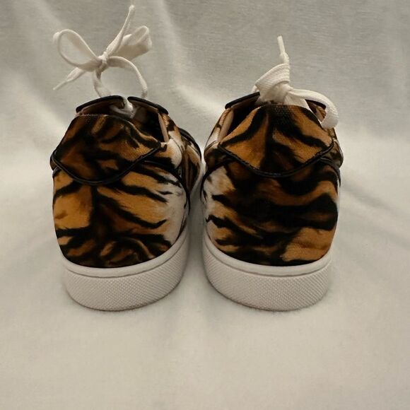 Christian Louboutin VIEIRA Orlato Bengal Tiger Fabric Sneakers Flat Shoes - Picture 5 of 5